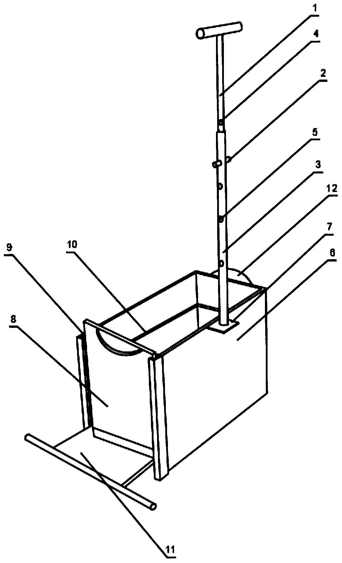 Field rice root system sampling device and method