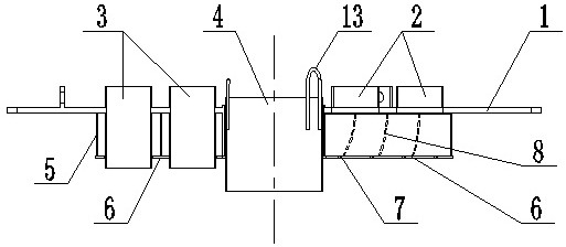 Air cooling device for large cover of titanium sponge I-type reactor