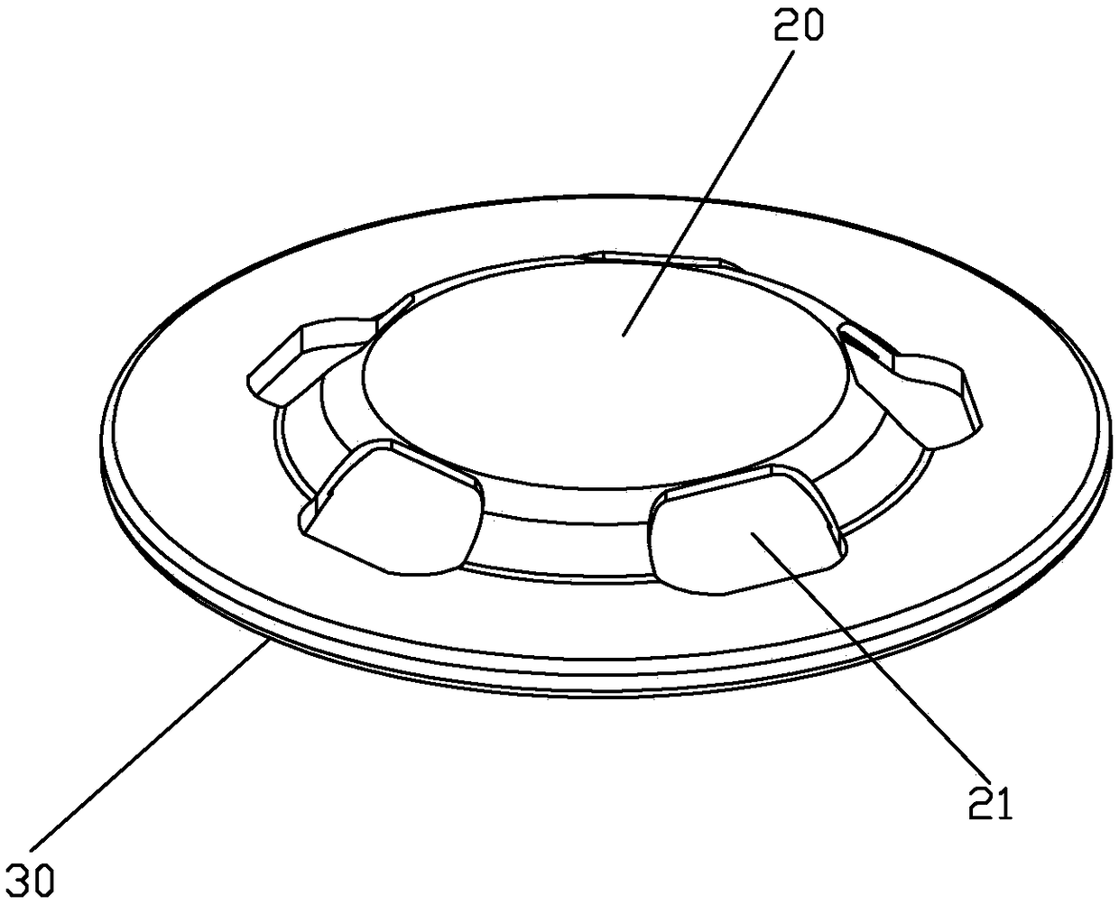 Cylindrical battery cap