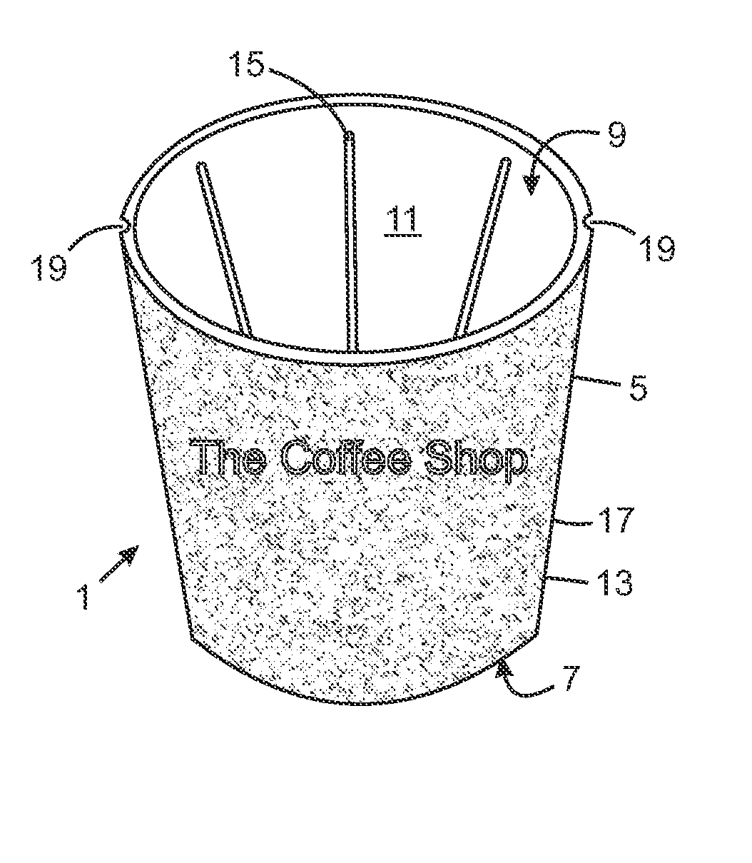 Insulating holder for beverage container