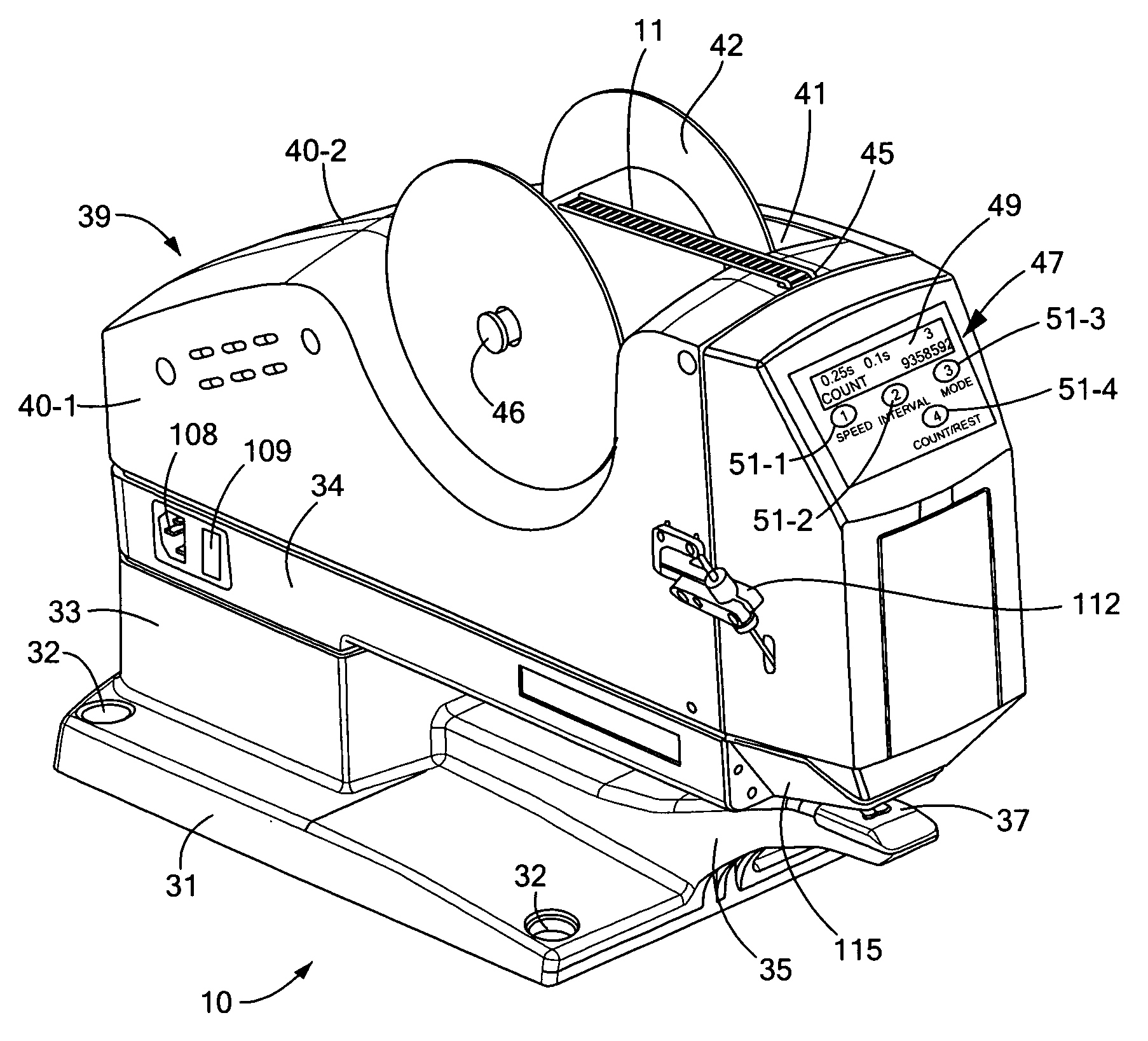 Device for dispensing plastic fasteners