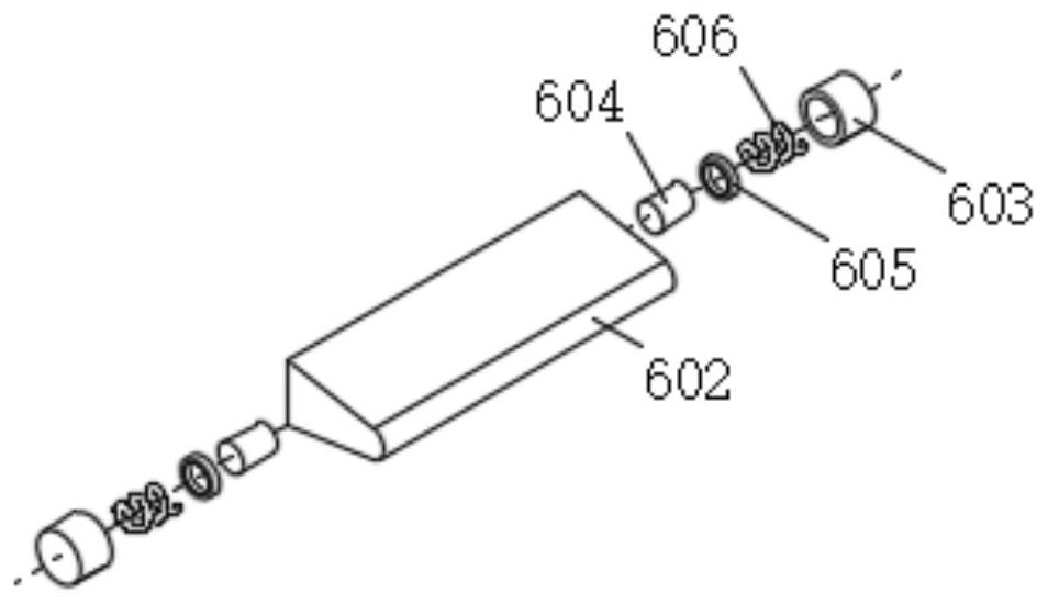 Efficient double-material-belt synchronous stamping die