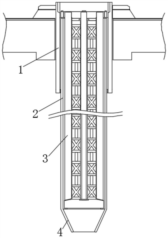 Prestressed post-inserted composite anchor cable uplift pile and on-site loading equipment thereof