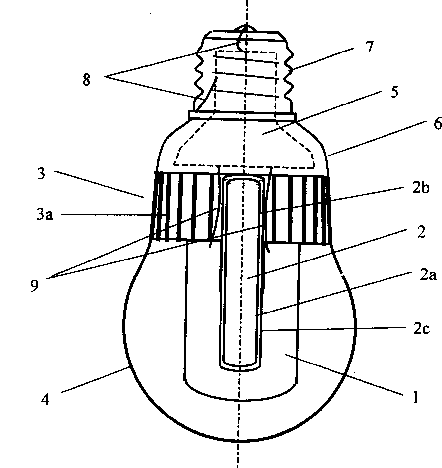 Super heat-conductive pipe lamp