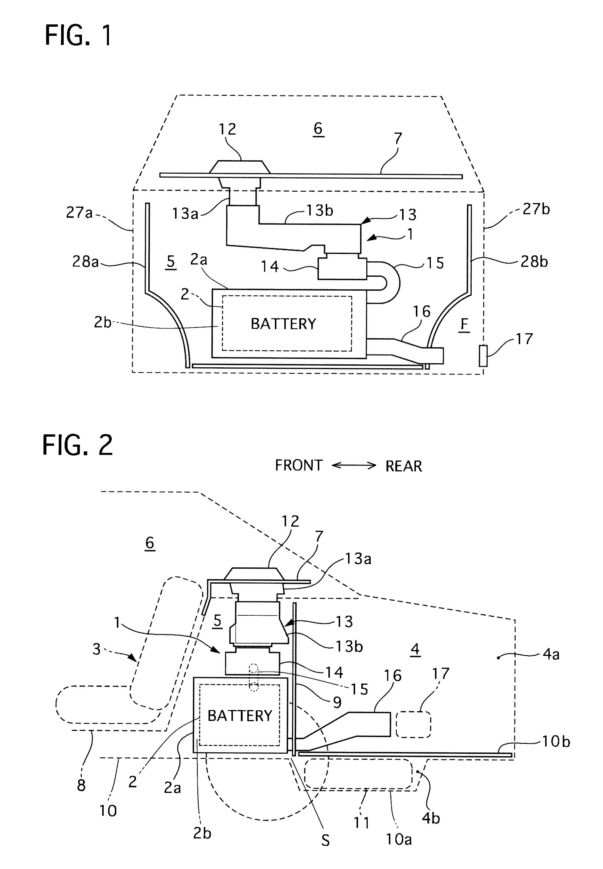 Structure for cooling heating element