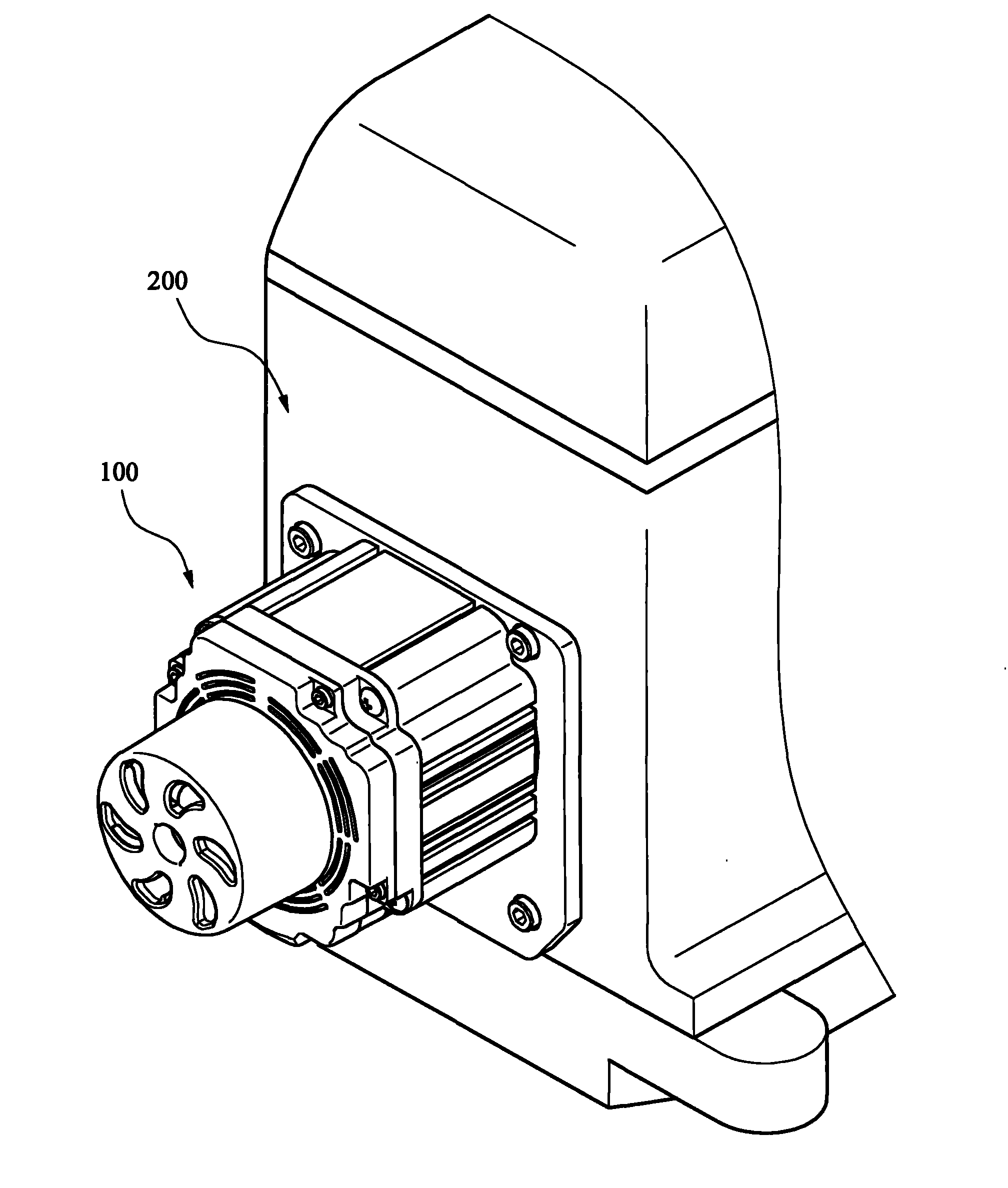 Assembly structure of motor