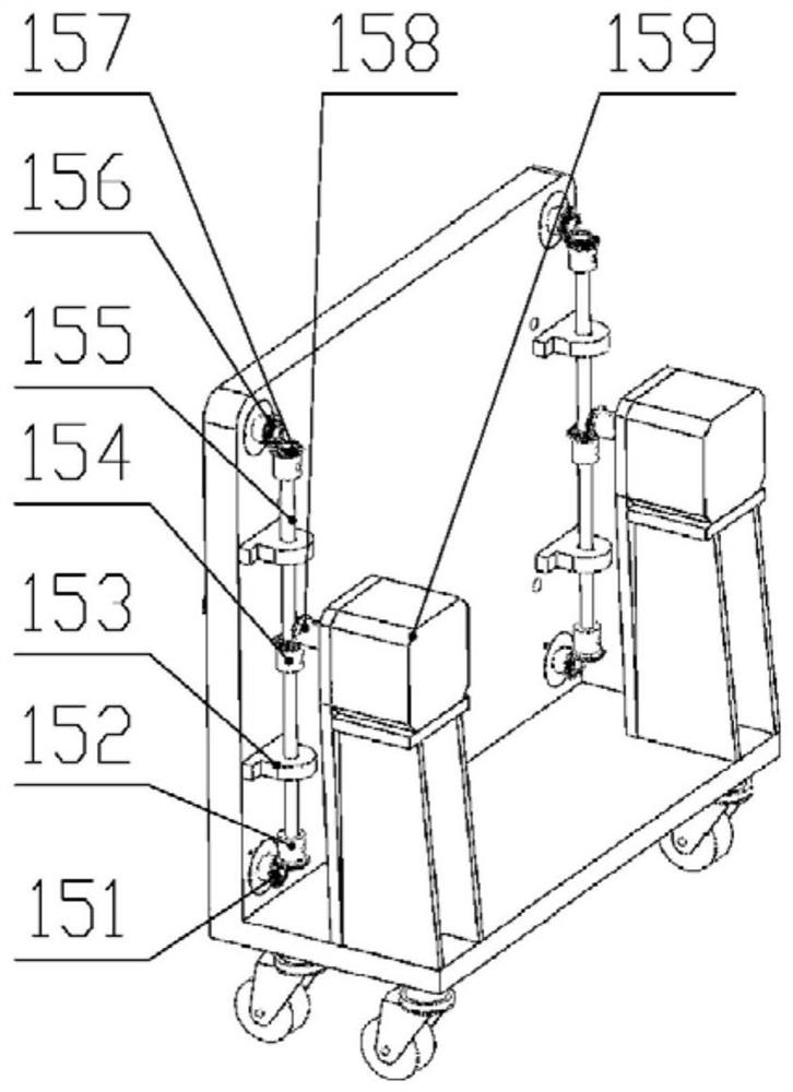 A thin-walled tube compression-bending-expansion integrated test device and method