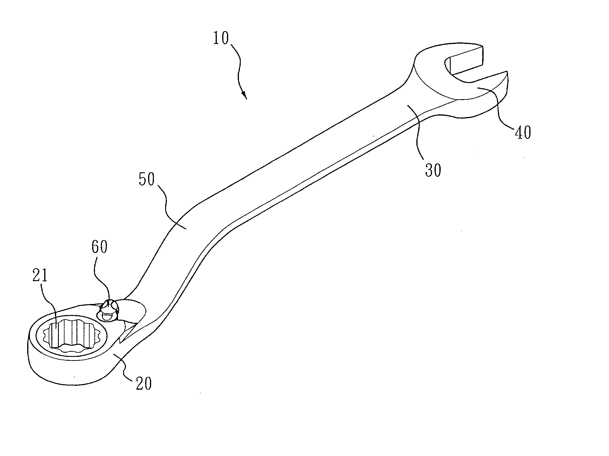 Gear wrench allowing easy force application