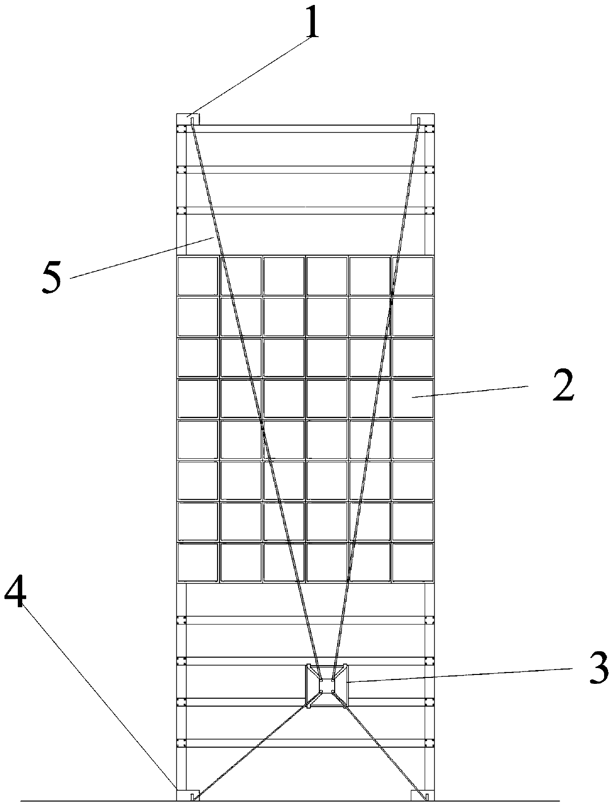 Building curtain wall three-dimensional transporting system