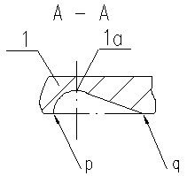 Induction hardening device and operation method for brake pressure plate cone socket