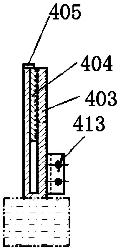 Ascending and descending type height-adjustable overflow plate structure