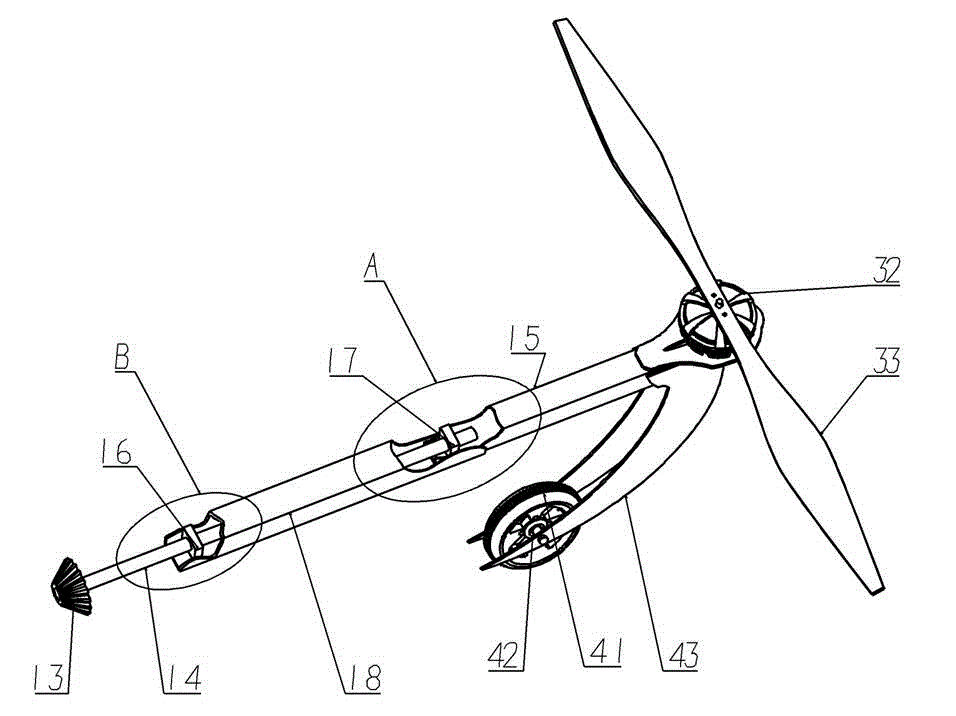 Retractable folding quad rotor