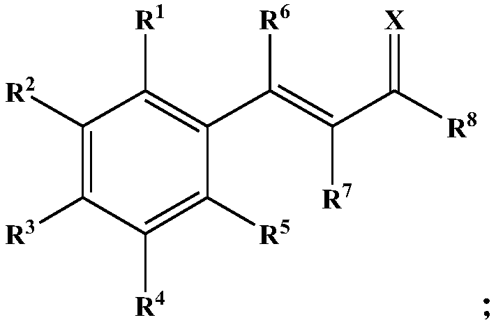 Dehydrozingerone derivative and preparation method and application thereof