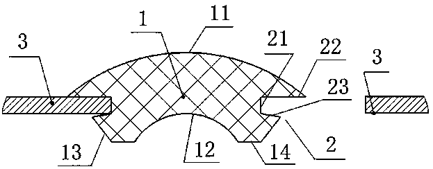 Bidirectional sealing decoration part for oxygen chamber