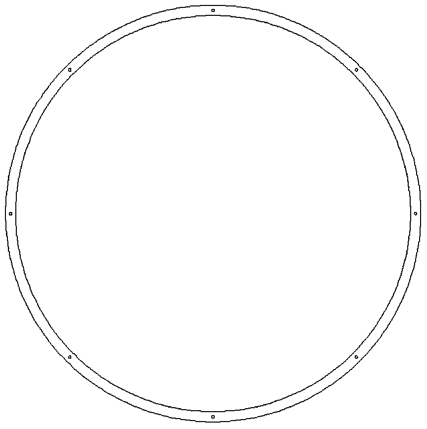 A vibration-damping structure applied to the acoustic self-guided array at the end of a rocket