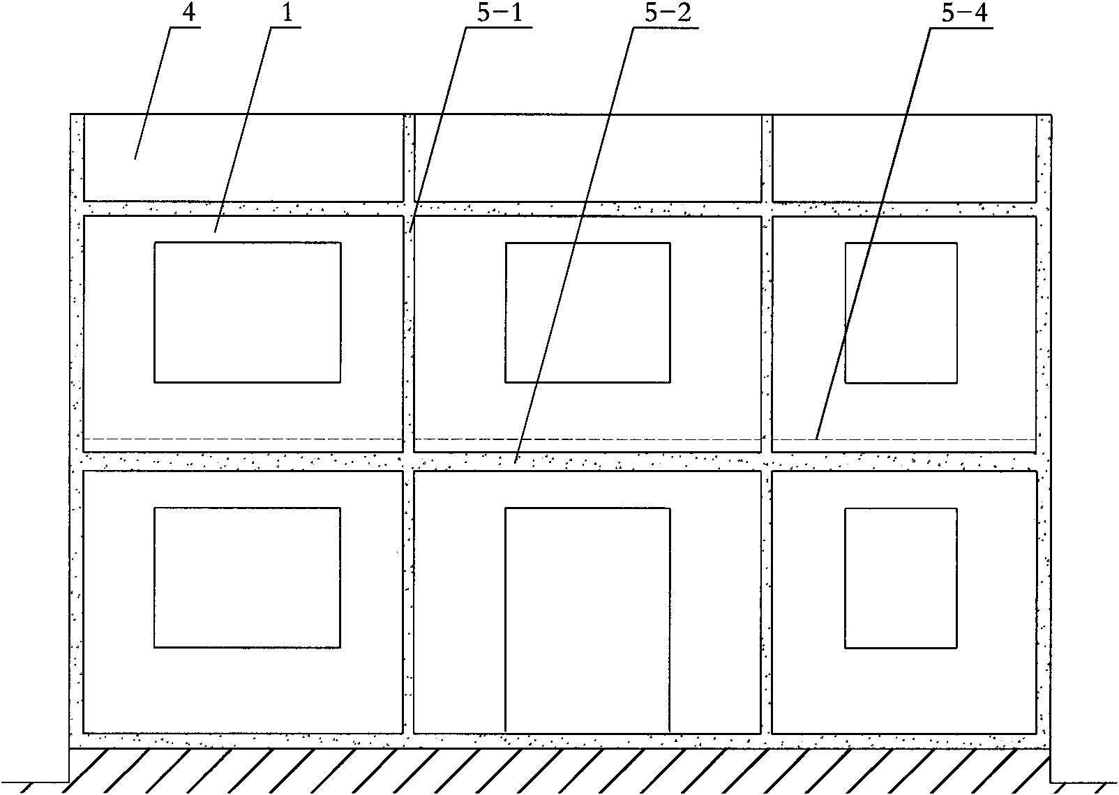 Connecting construction method for assembled-type house building