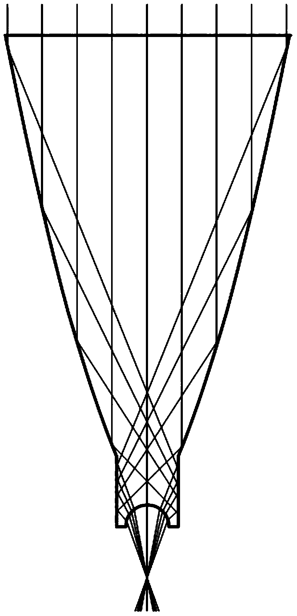 A light energy total reflection concentrator