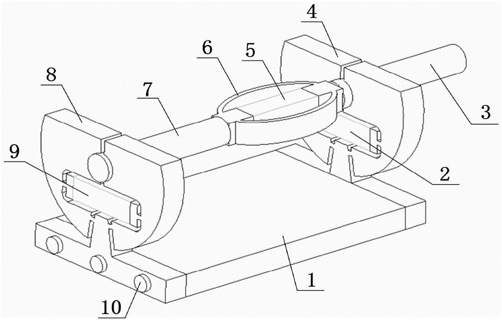 Linear large-displacement piezoelectric actuator with power-off clamping function and method
