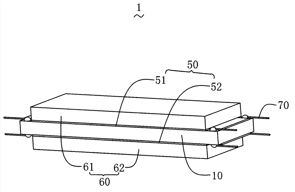 Magnetoelectric composite structure and manufacturing method thereof