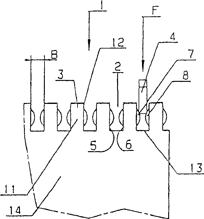 Looping tool strickle and its manufacturing method