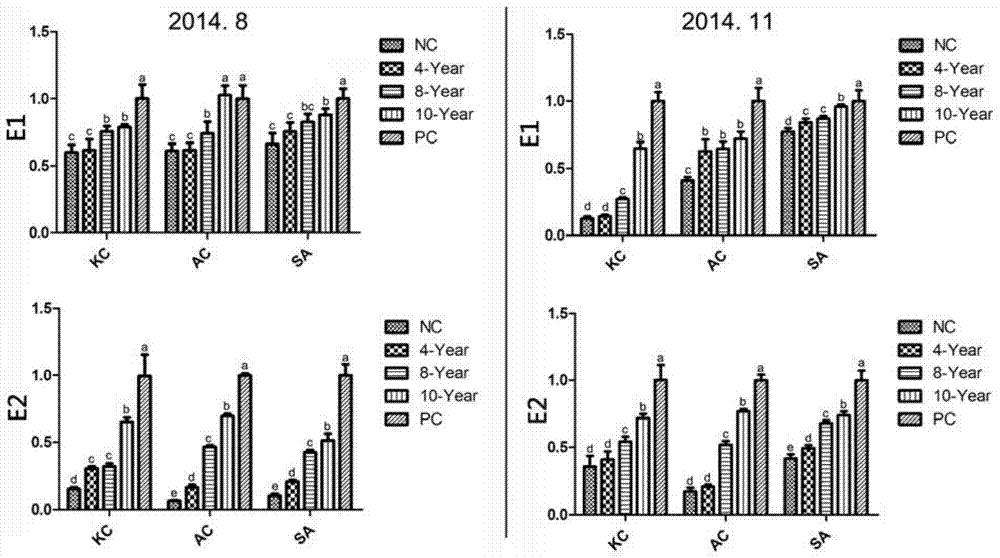 Method for evaluating health condition and human-induced restoration effect of mangrove forest and application thereof
