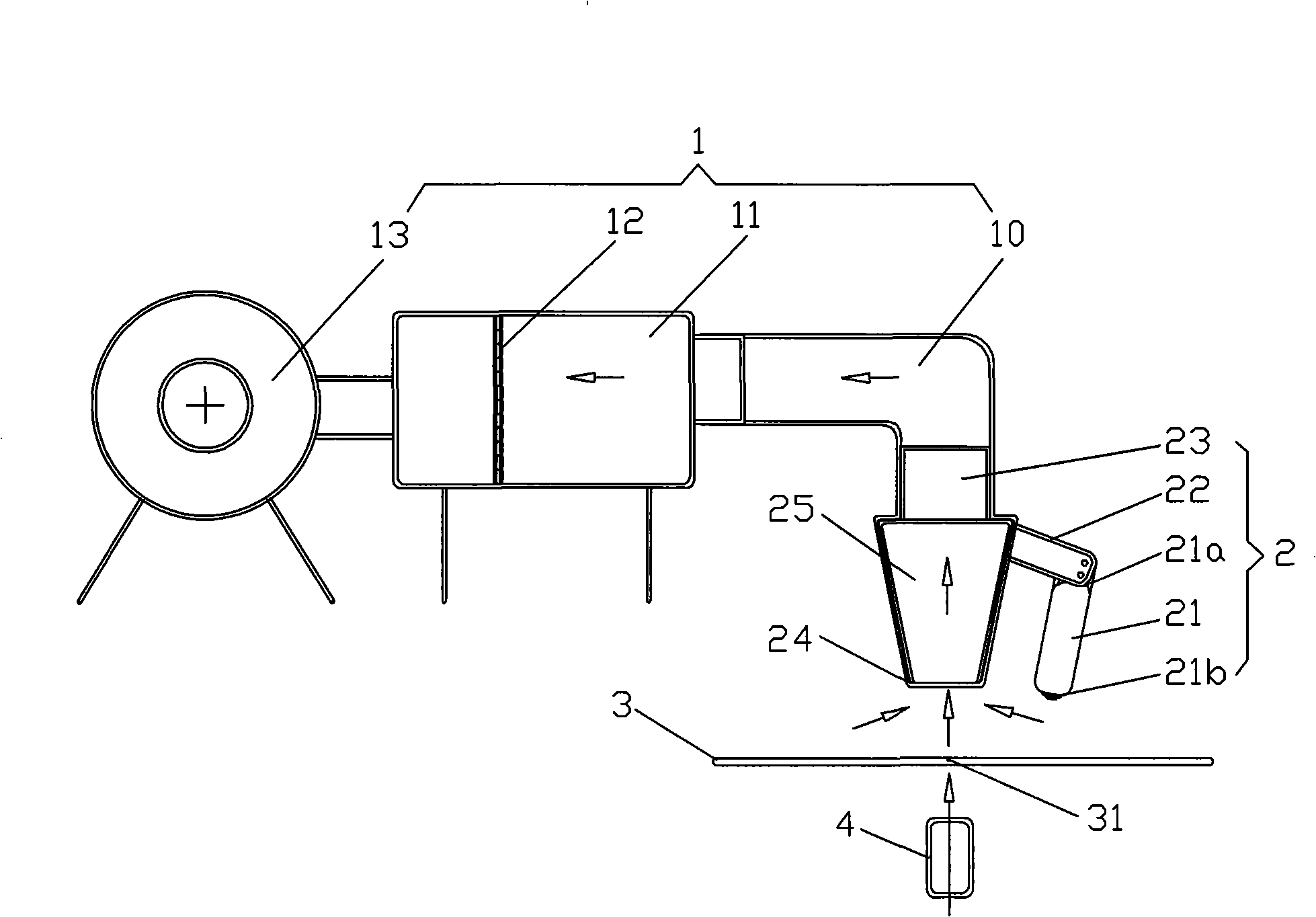 Laser scribing dust collector and operation method thereof