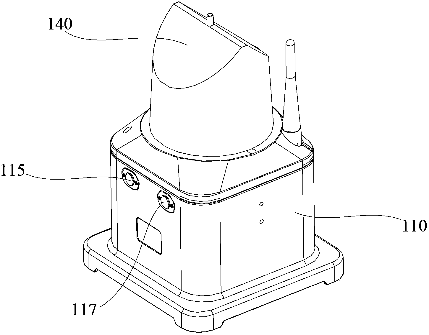 Field landing indicator lamp for helicopter