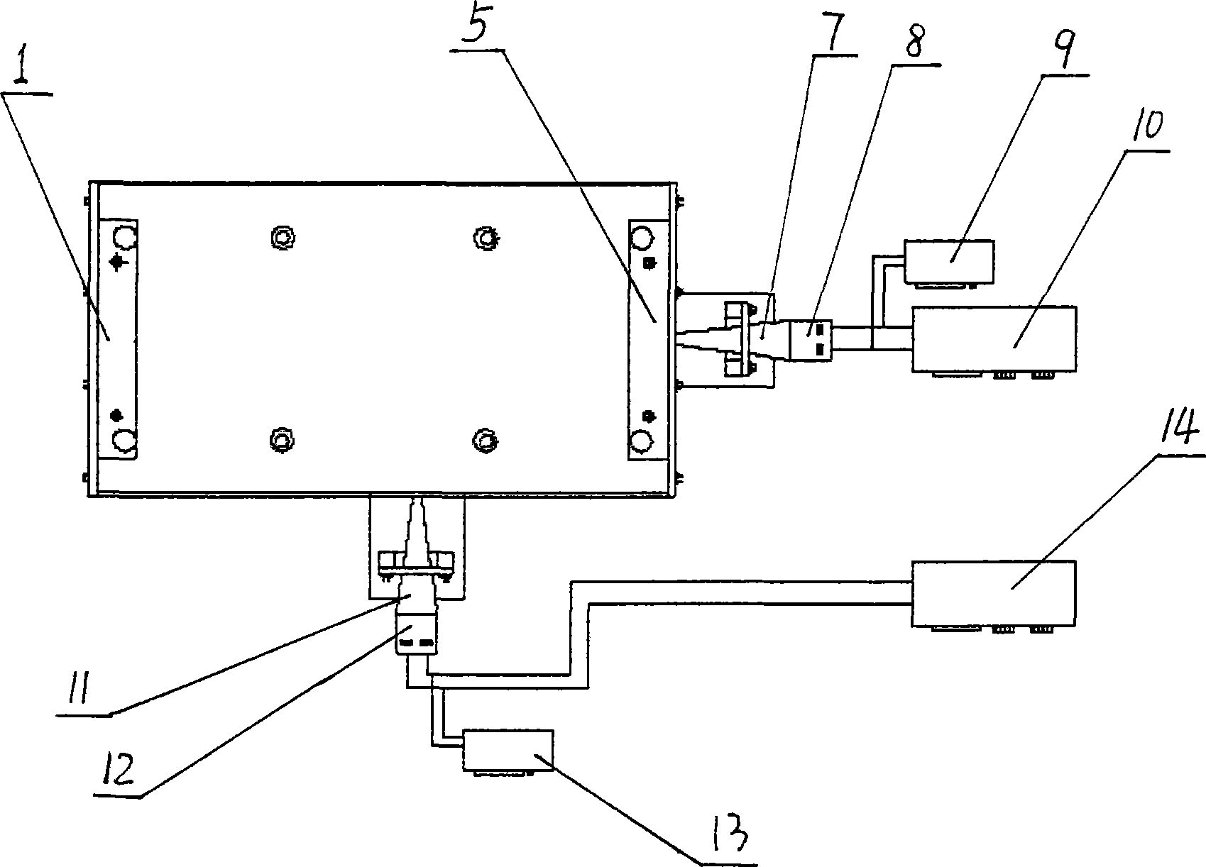 Two dimensional ultrasonic vibration assistant grinding device for grinding large-sized structural parts