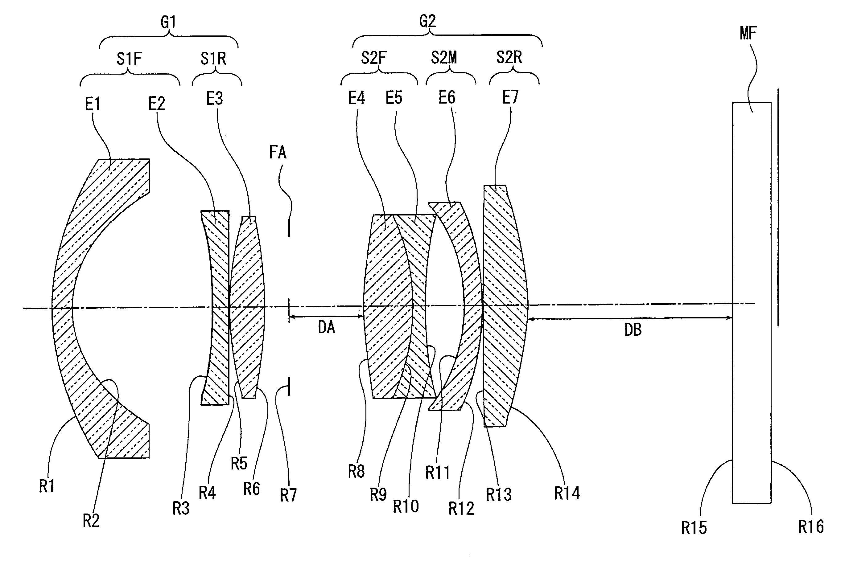 Image-forming lens, and imaging apparatus and information device using the image-forming lens