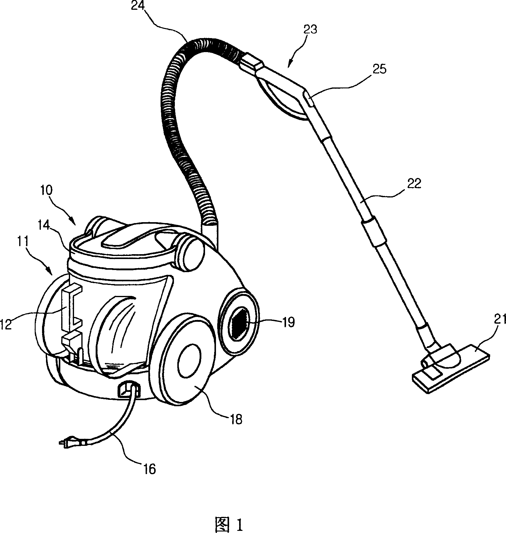 Dust collector of cyclone type vacuum cleaner