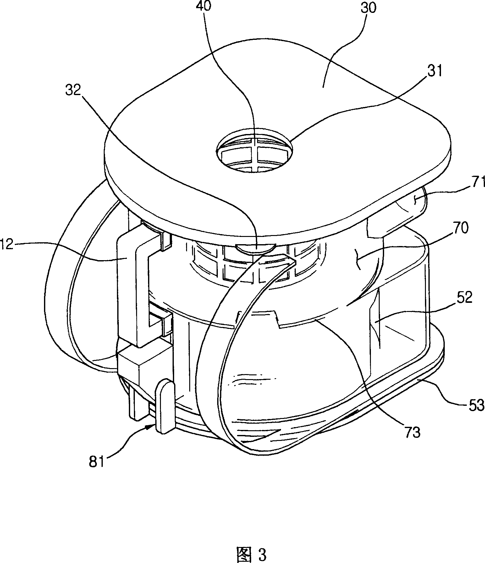 Dust collector of cyclone type vacuum cleaner