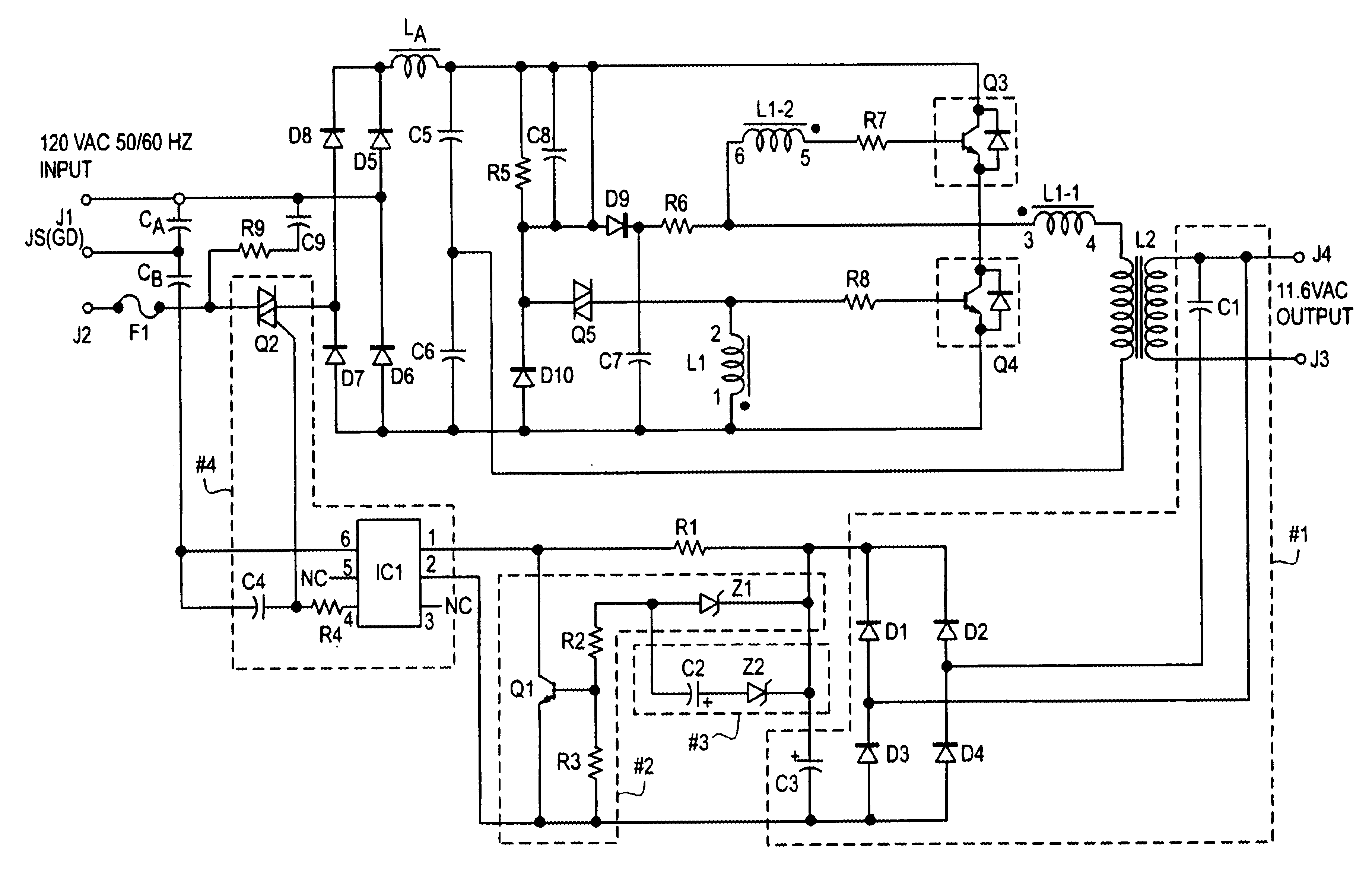 Voltage regulator for line powered linear and switching power supply