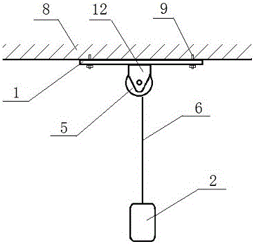 Suspended electric vehicle charging device