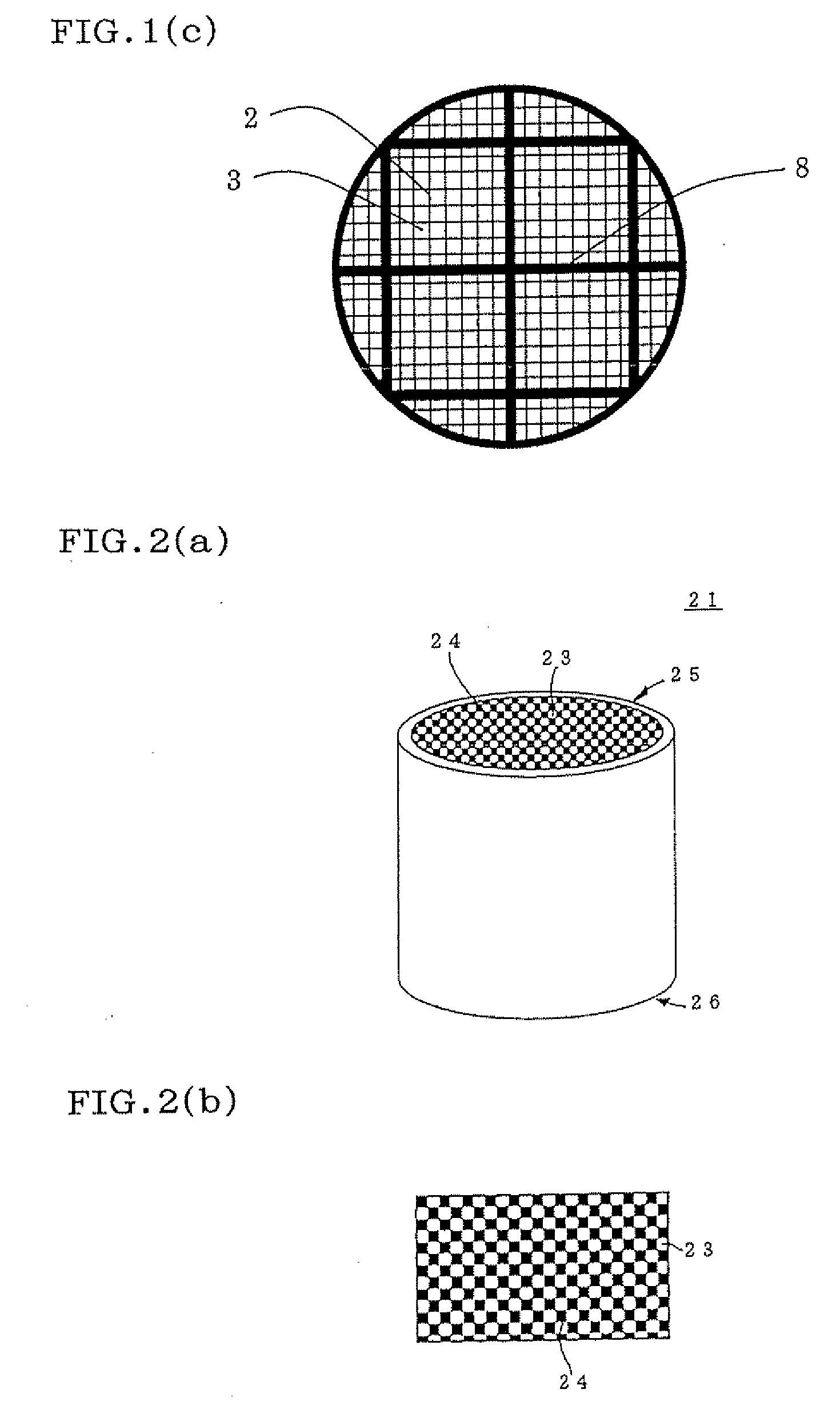 Honeycomb structure and bonding material to be used for same