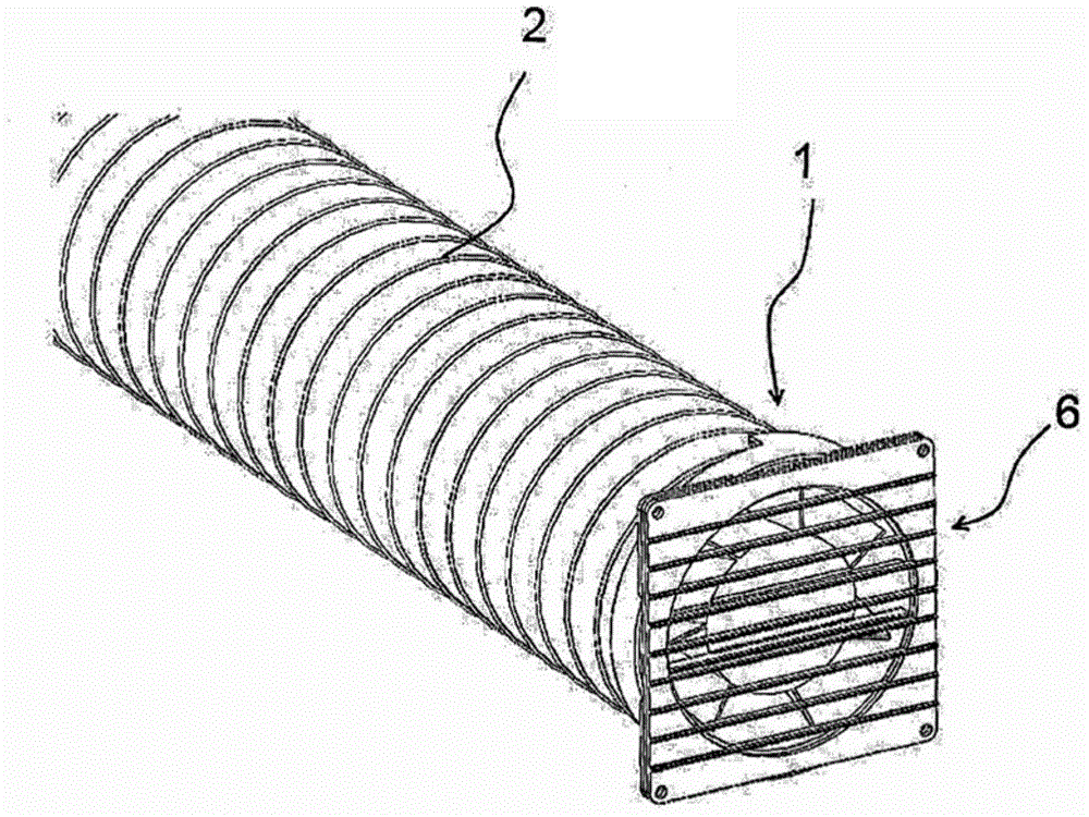 Practical flexible connecting apparatus for ventilation duct