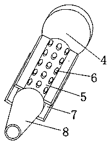 Noise-proof motorbike exhaust pipe with large discharge capacity function