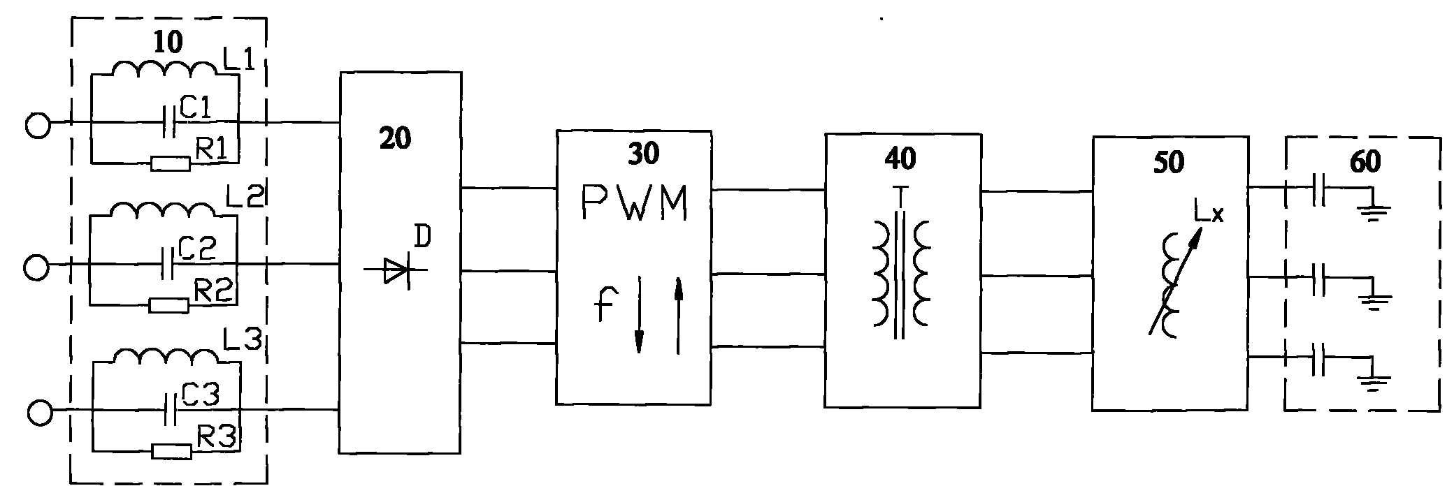 Variable-frequency resonance high-voltage adjustable power supply