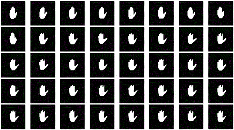 Target segmentation method based on prior shape and cyclic shift