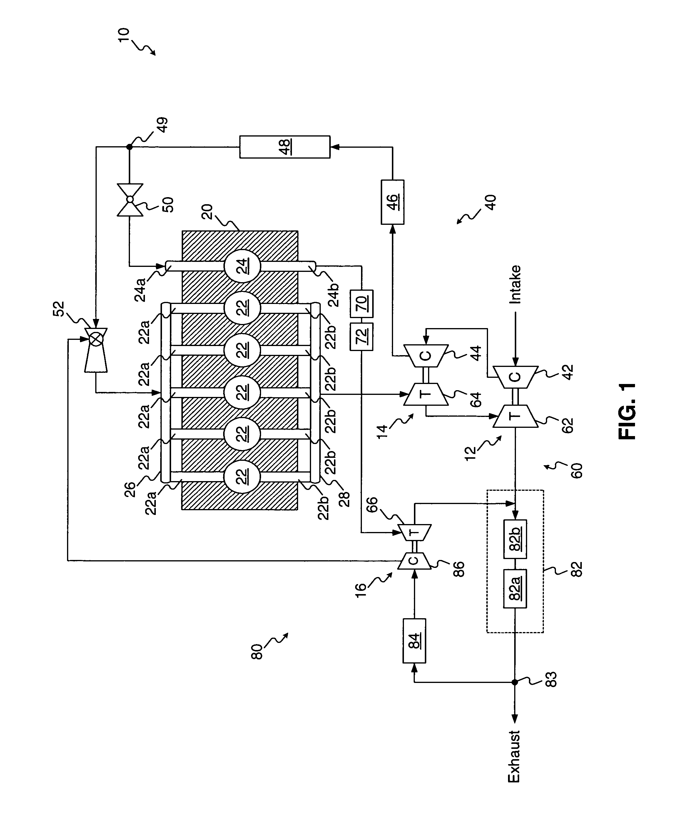 Turbocharged exhaust gas recirculation system
