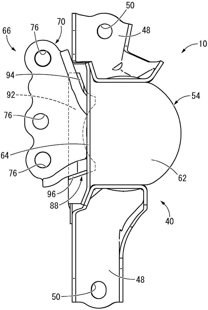 Vibration proof device with bracket