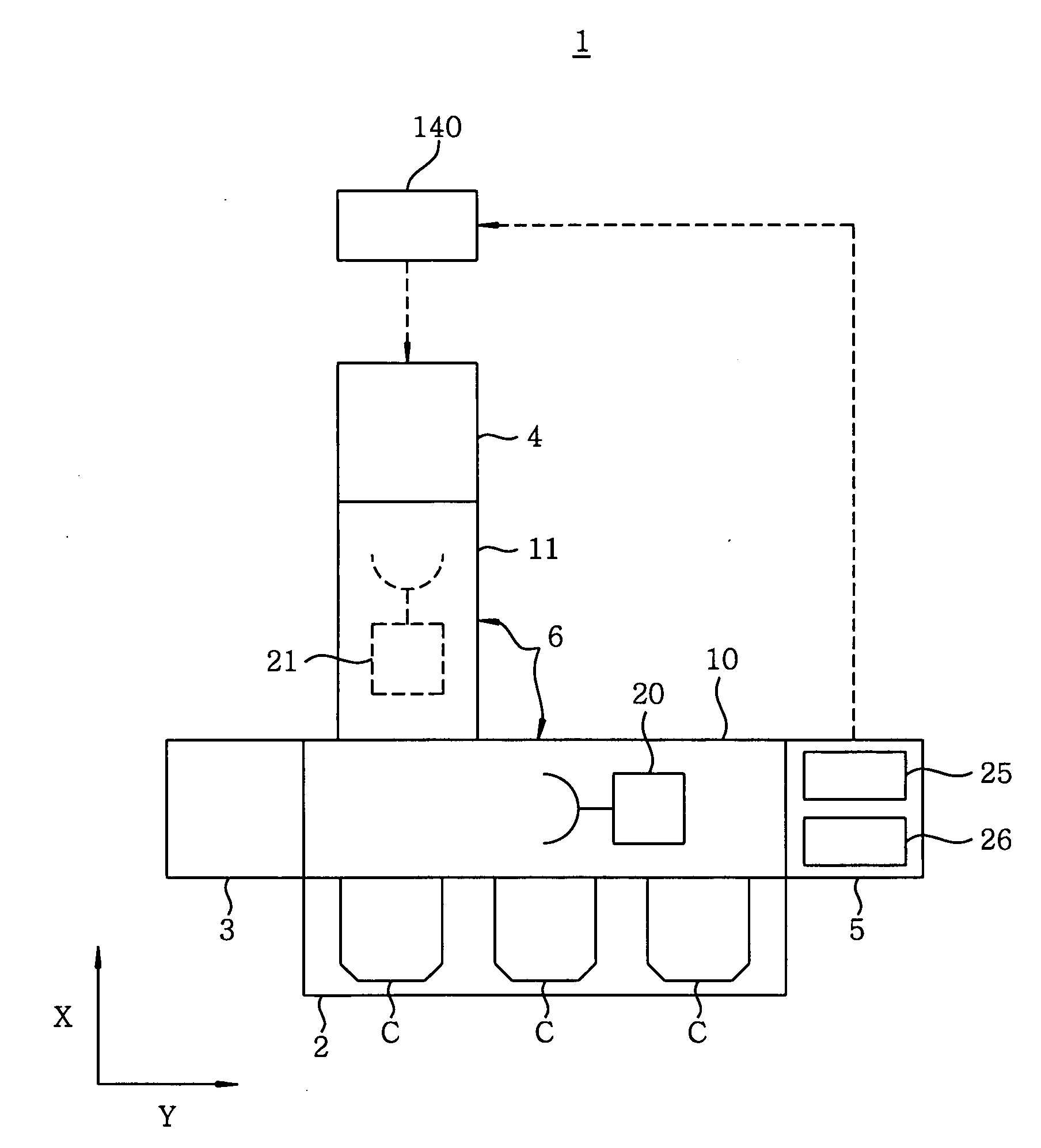 Gas setting method, gas setting apparatus, etching apparatus and substrate processing system