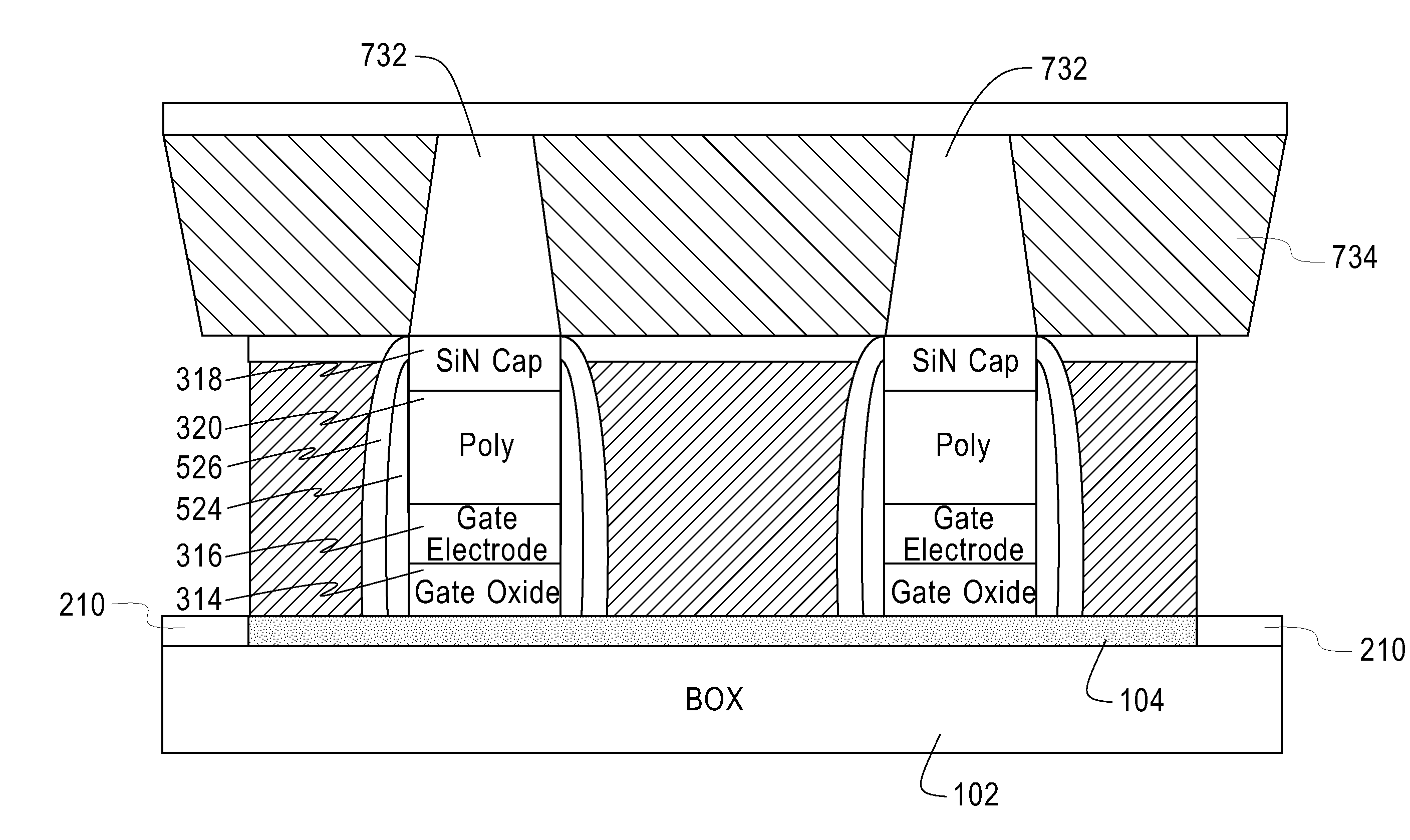 Thin body silicon-on-insulator transistor with borderless self-aligned contacts