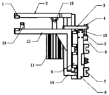 Six-face drilling adjustable clamp mechanism