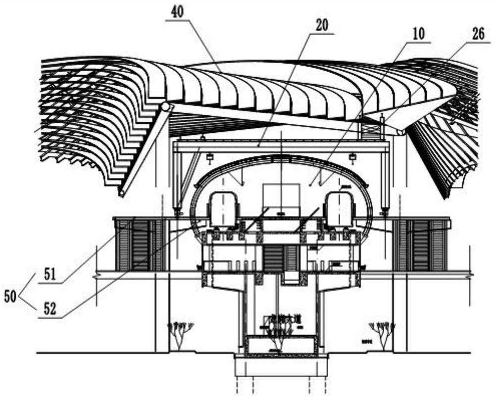 Method for dismantling existing canopy of elevated operation subway station