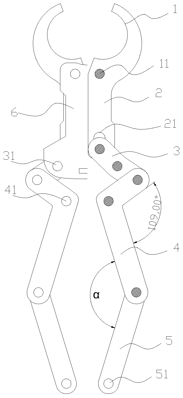 Radial closing structure suitable for pipes and pistol-shaped closing pliers