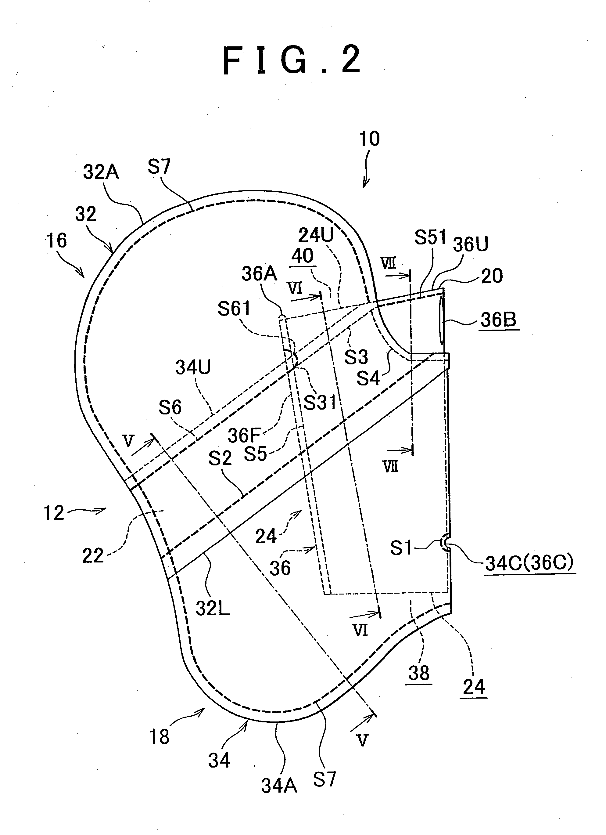 Side air bag apparatus and manufacturing method of a side air bag