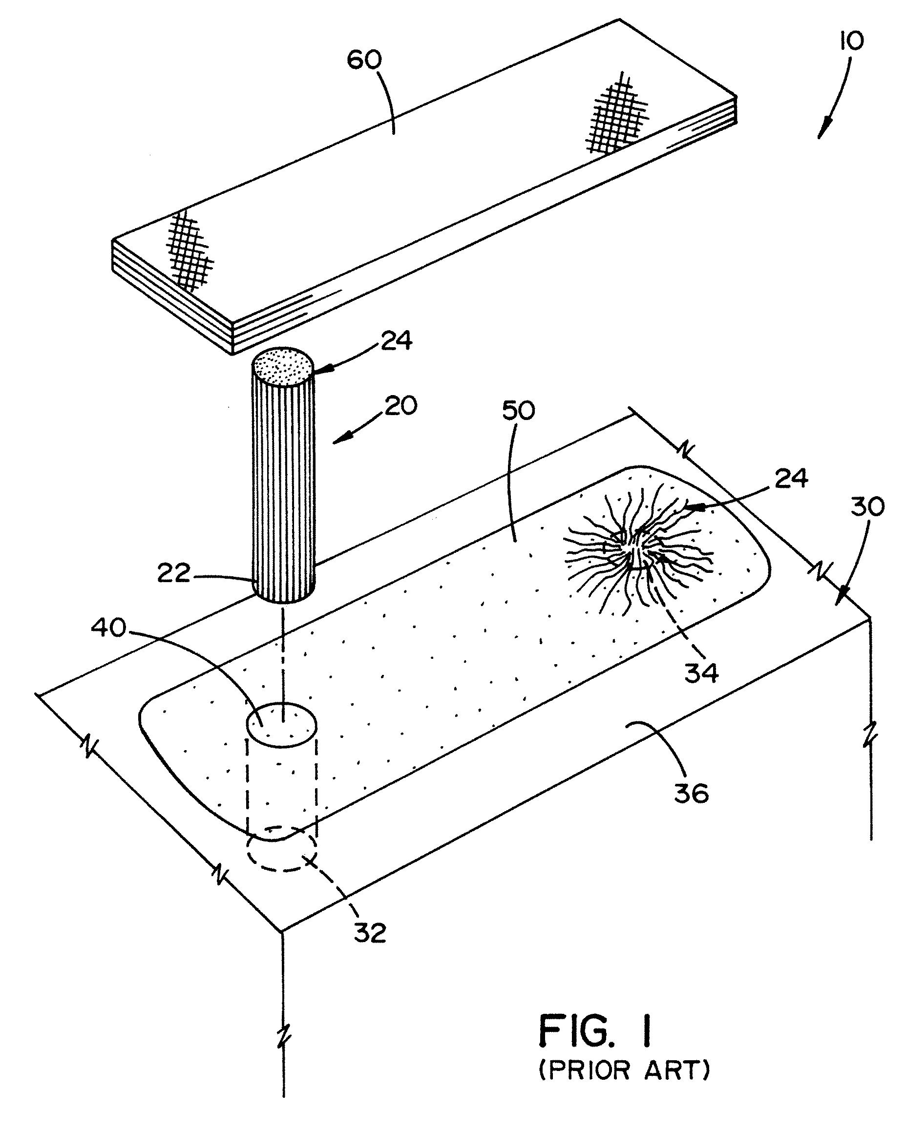 Method and apparatus for repairing concrete