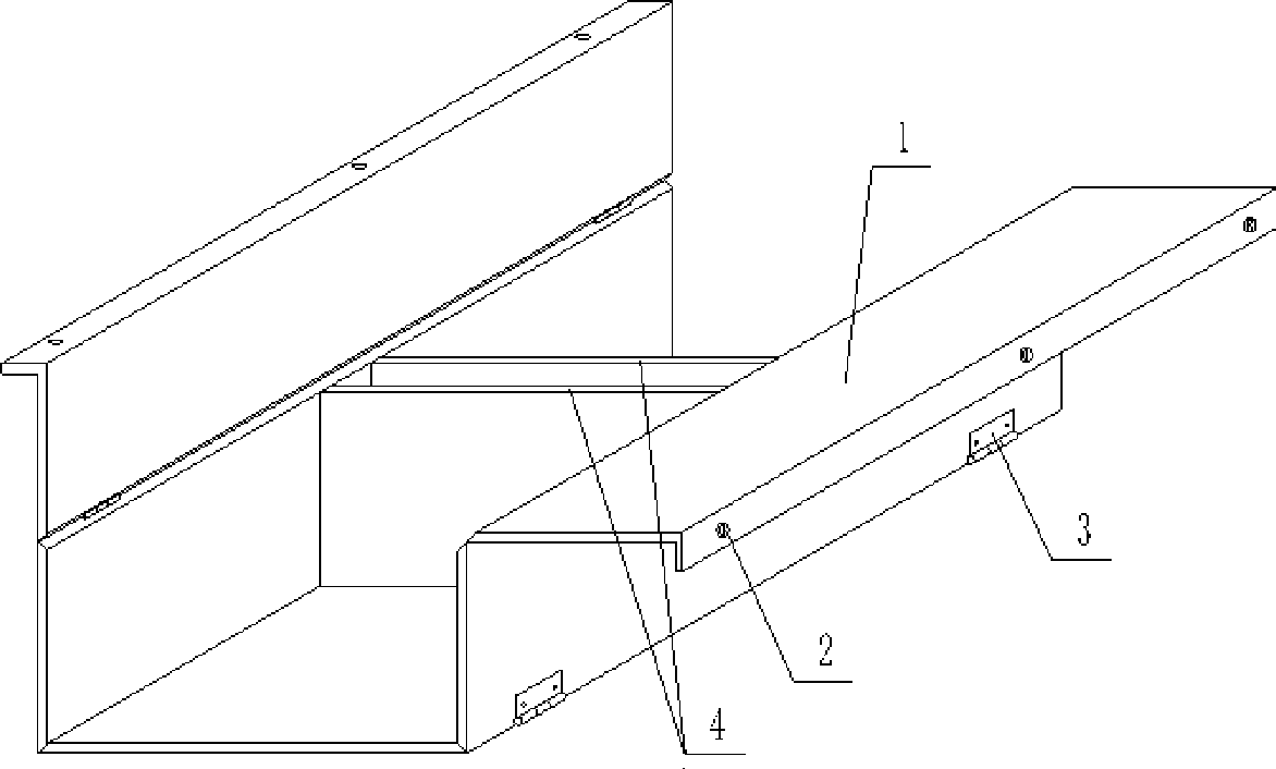 Mold for molding hollow thin wall component for filling concrete