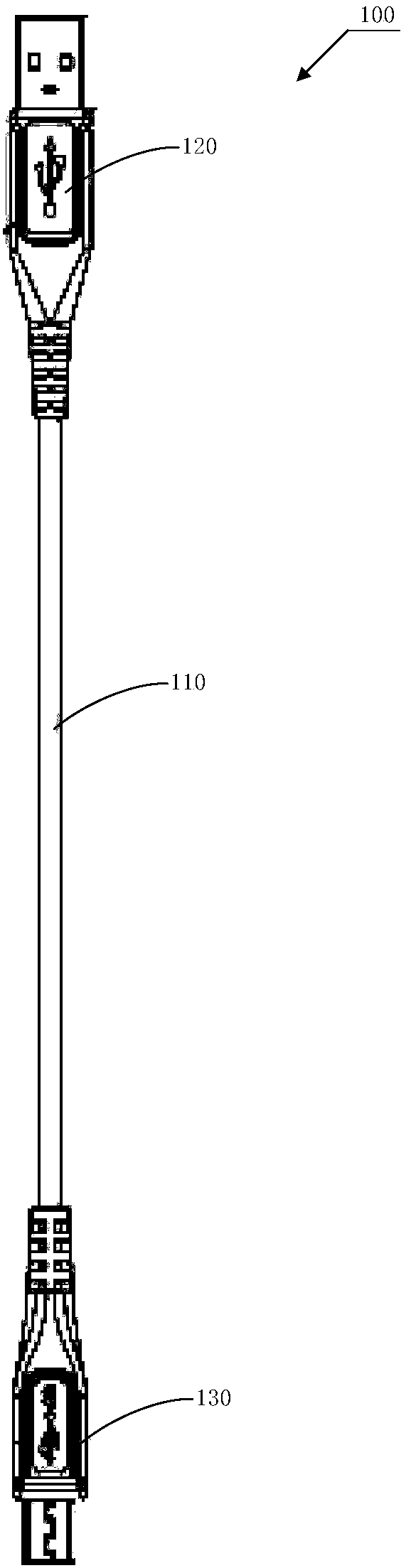 Data line and manufacturing method thereof