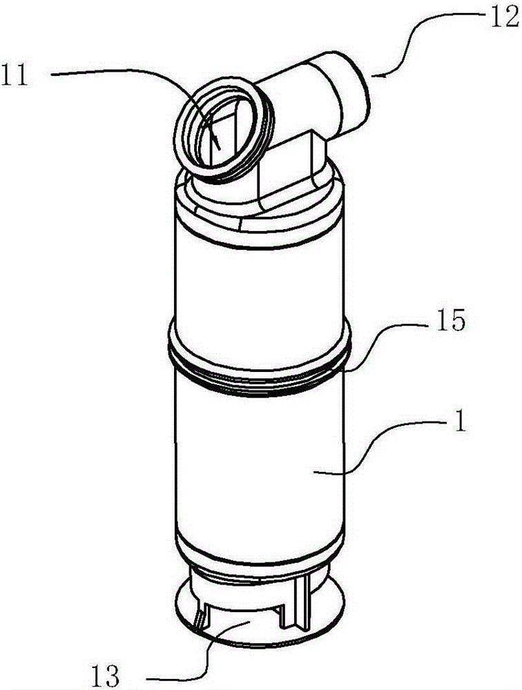 A gas-liquid separation device and a hard surface cleaner with the gas-liquid separation device